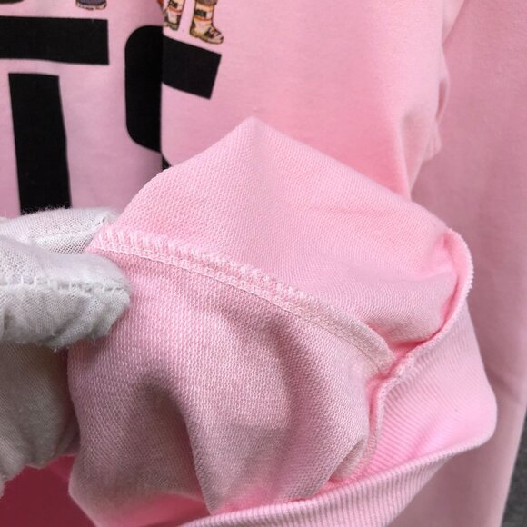 BTS K-Pop Sweatshirt Size Medium M Pink Graphic Lightweight Pullover Crewneck - Picture 7 of 9